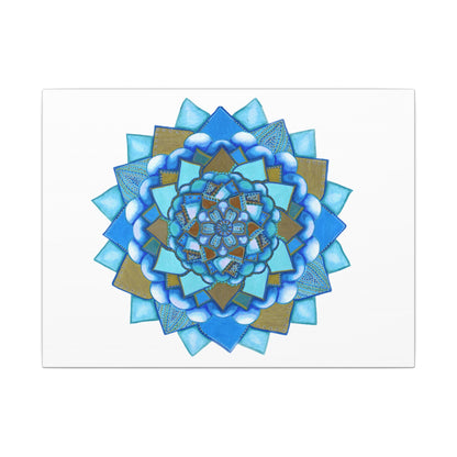 Voice by breathemovedivine Meditative Mandala Canvas Art - Stretched Wall Decor