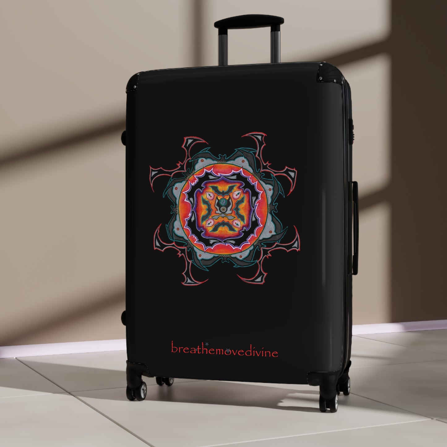 Scry by breathemovedivine Colorful Mandala Suitcase - Travel with Style and Inspiration