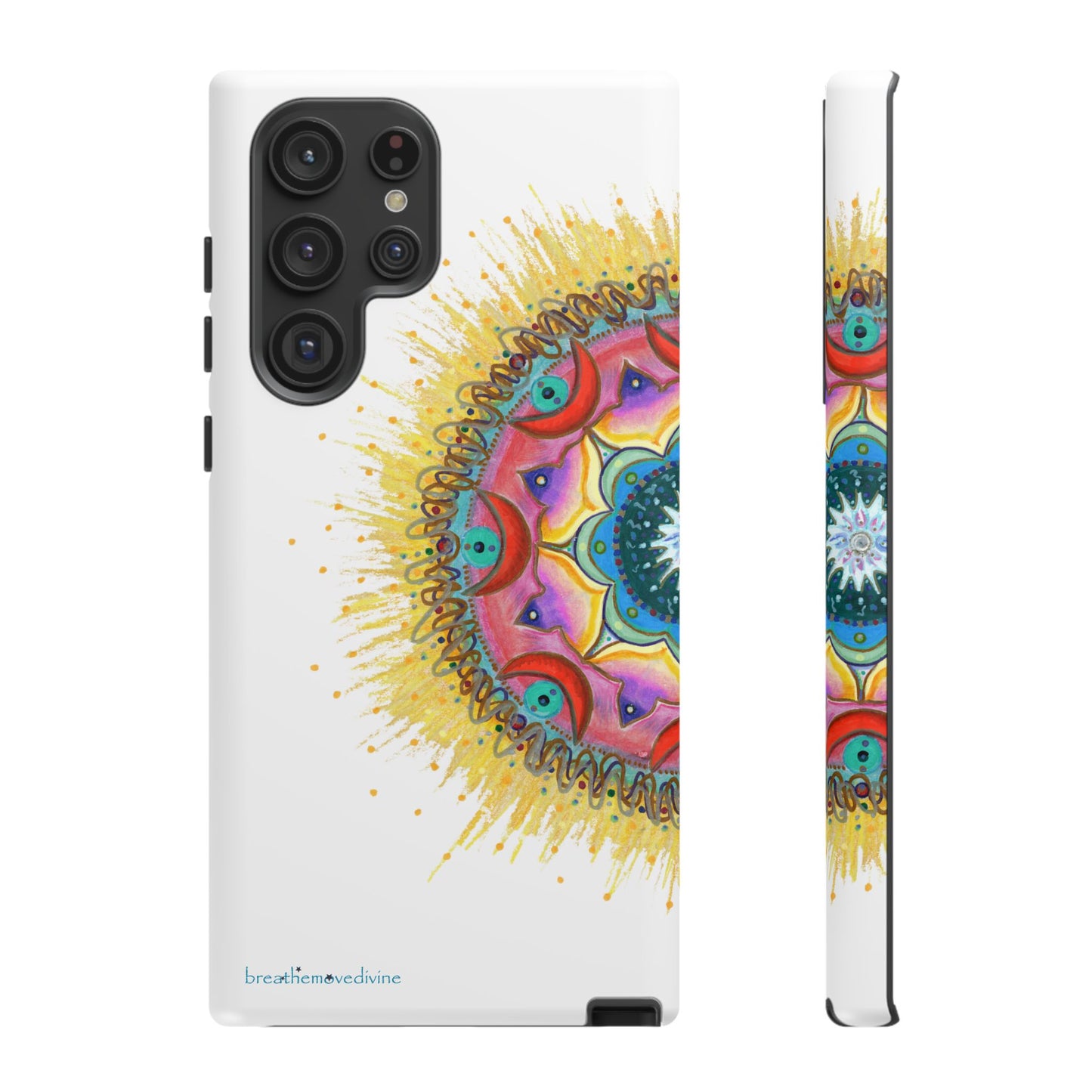 7 Chakras by breathemovedivine Mandala Phone Case for Android -  28.00