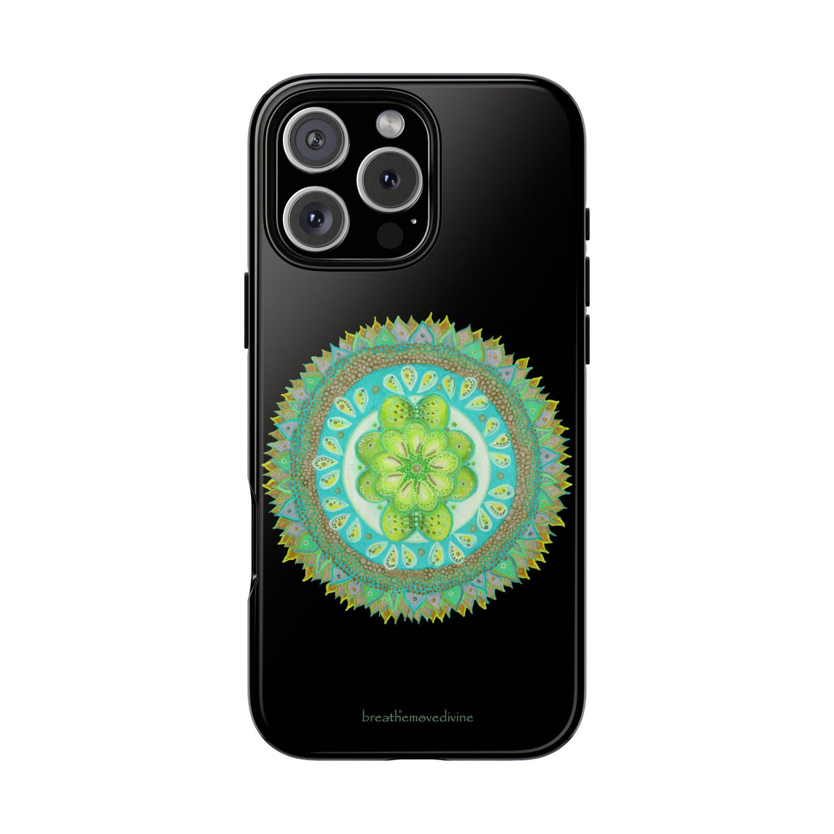 Heart Flame by breathemovedivine Mandala Design Case for iPhone