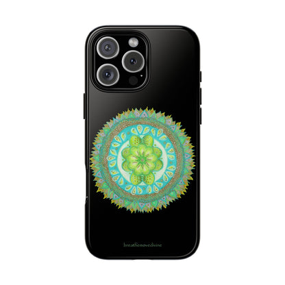 Heart Flame by breathemovedivine Mandala Design Case for iPhone