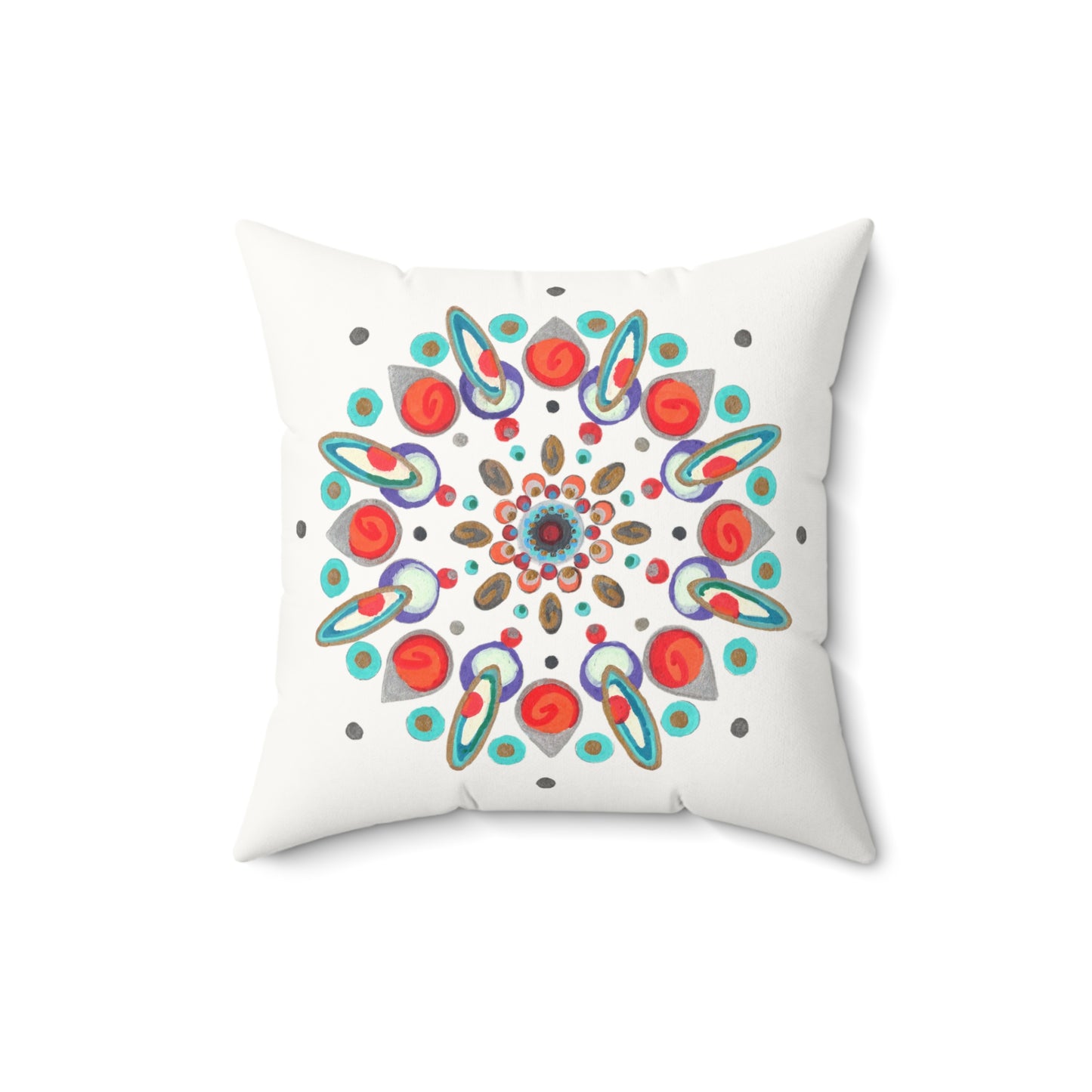 Inner Eye by breathemovedivine Faux Suede Decorative Pillow