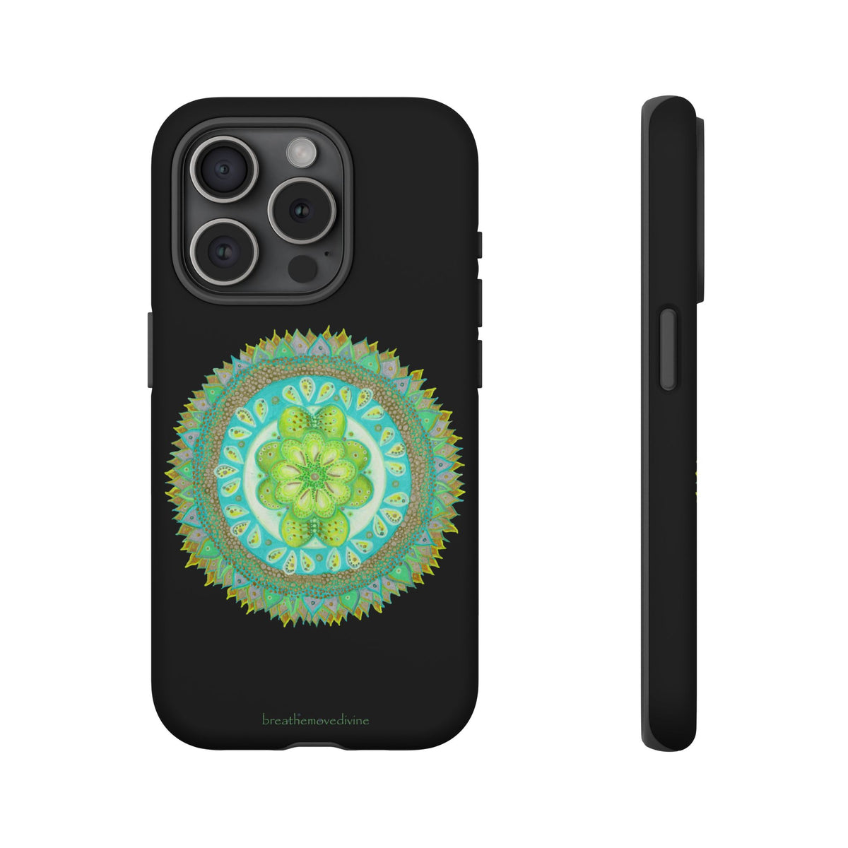 Heart Flame by breathemovedivine Mandala Design Case for iPhone