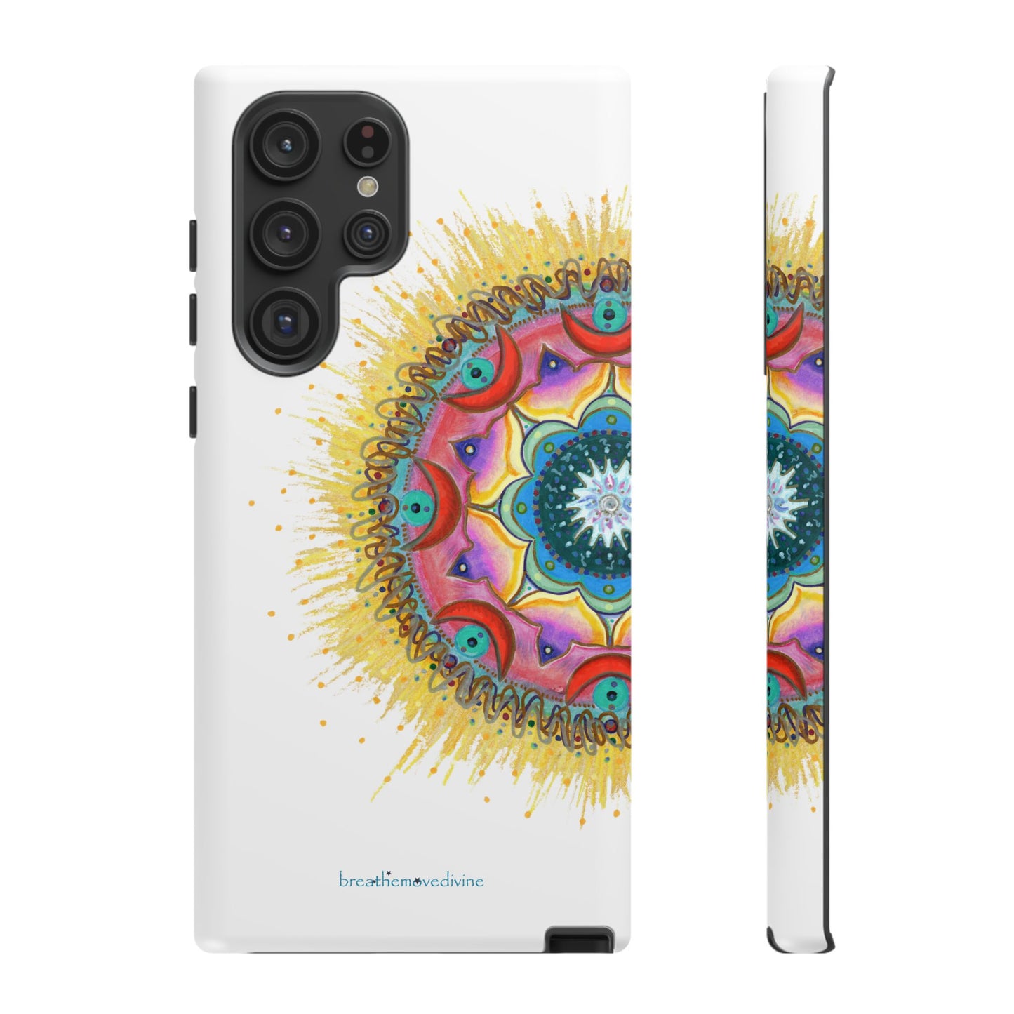 7 Chakras by breathemovedivine Mandala Design Case for Android