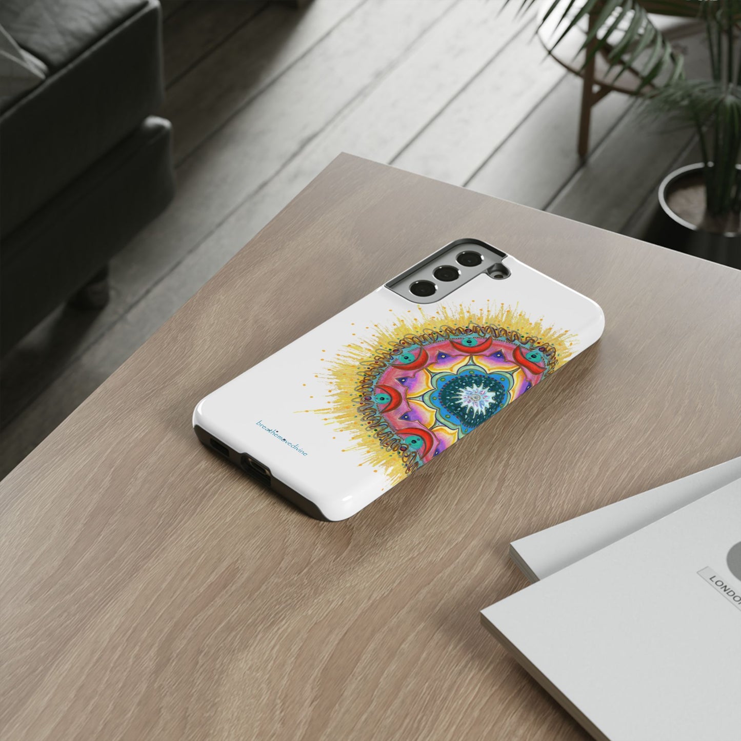 7 Chakras by breathemovedivine Mandala Design Case for Android