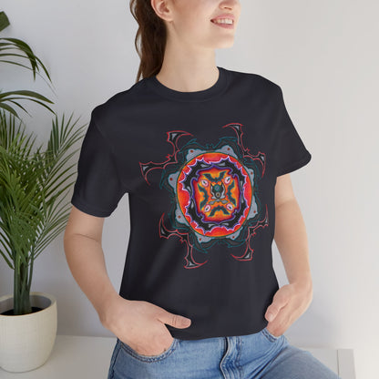 Scry by breathemovedivine Mandala Unisex Jersey T