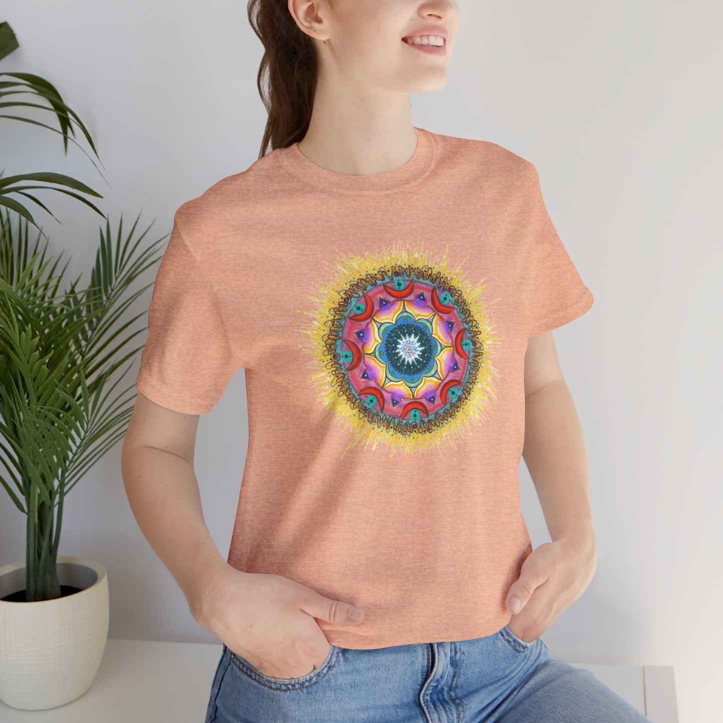 7 Chakras by breathemovedivine Unisex Jersey T