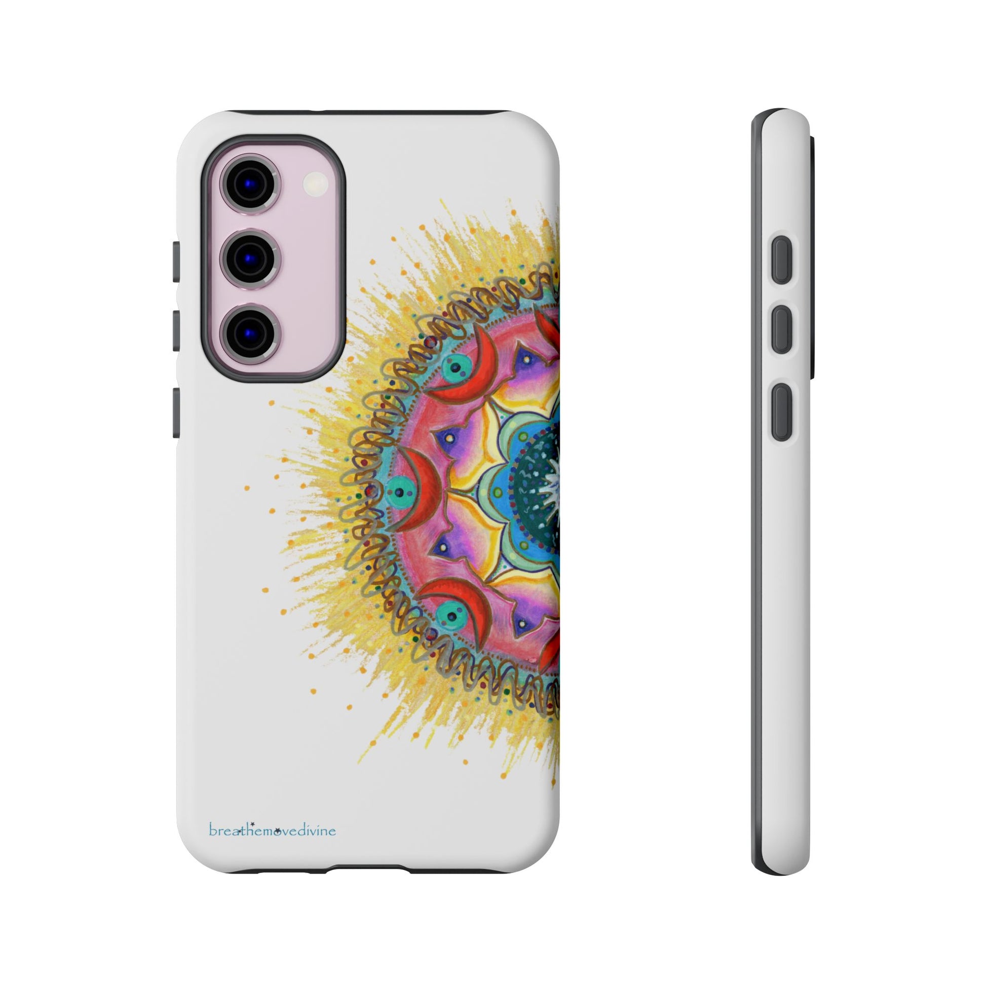 7 Chakras by breathemovedivine Mandala Phone Case for Android -  28.00