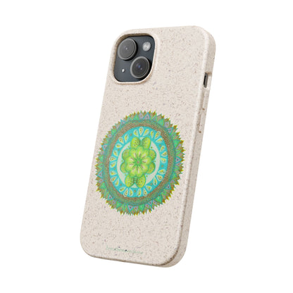 Heart Flame by breathemovedivine Eco-Friendly Case for iPhone with Mandala Design