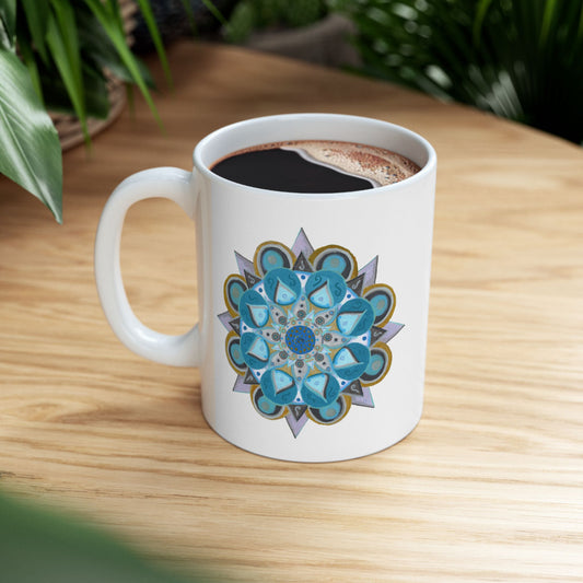 3 Chakras by breathemovedivine Ceramic Mug, (11oz, 15oz) -  17.50