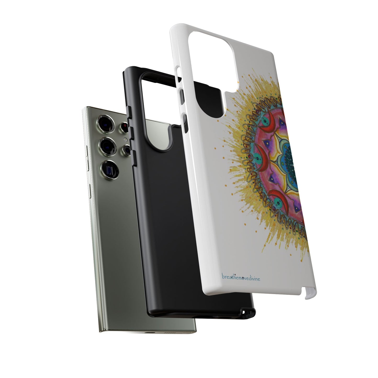 7 Chakras by breathemovedivine Mandala Phone Case for Android -  28.00