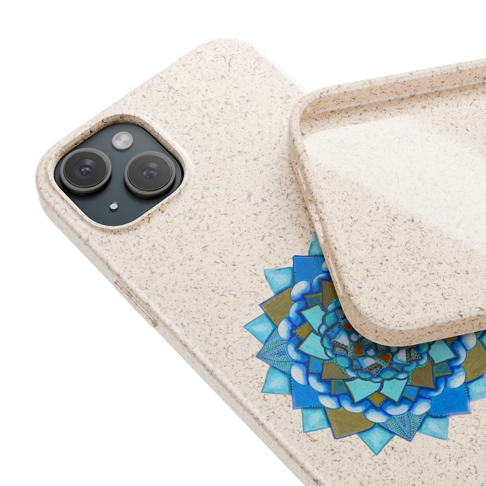 Voice by breathemovedivine Eco-Friendly Case for iPhone with Mandala Design -  21.87 front and inside