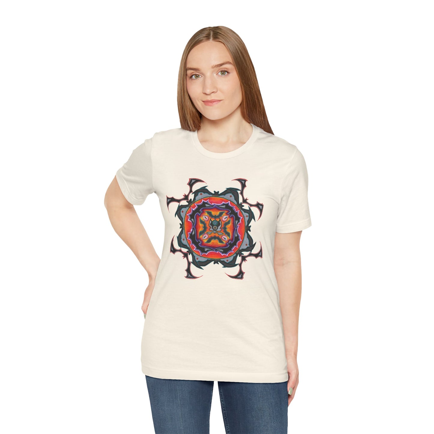 Scry by breathemovedivine Mandala Unisex Jersey T