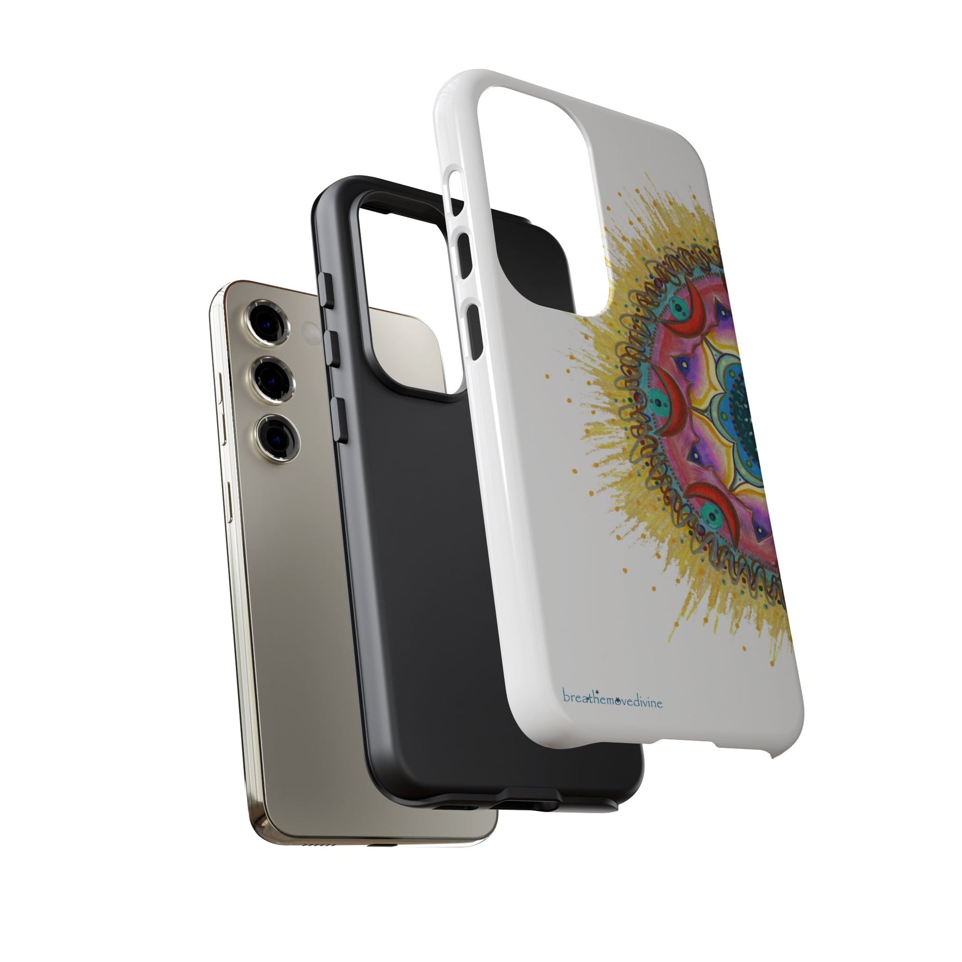 7 Chakras by breathemovedivine Mandala Phone Case for Android -  28.00