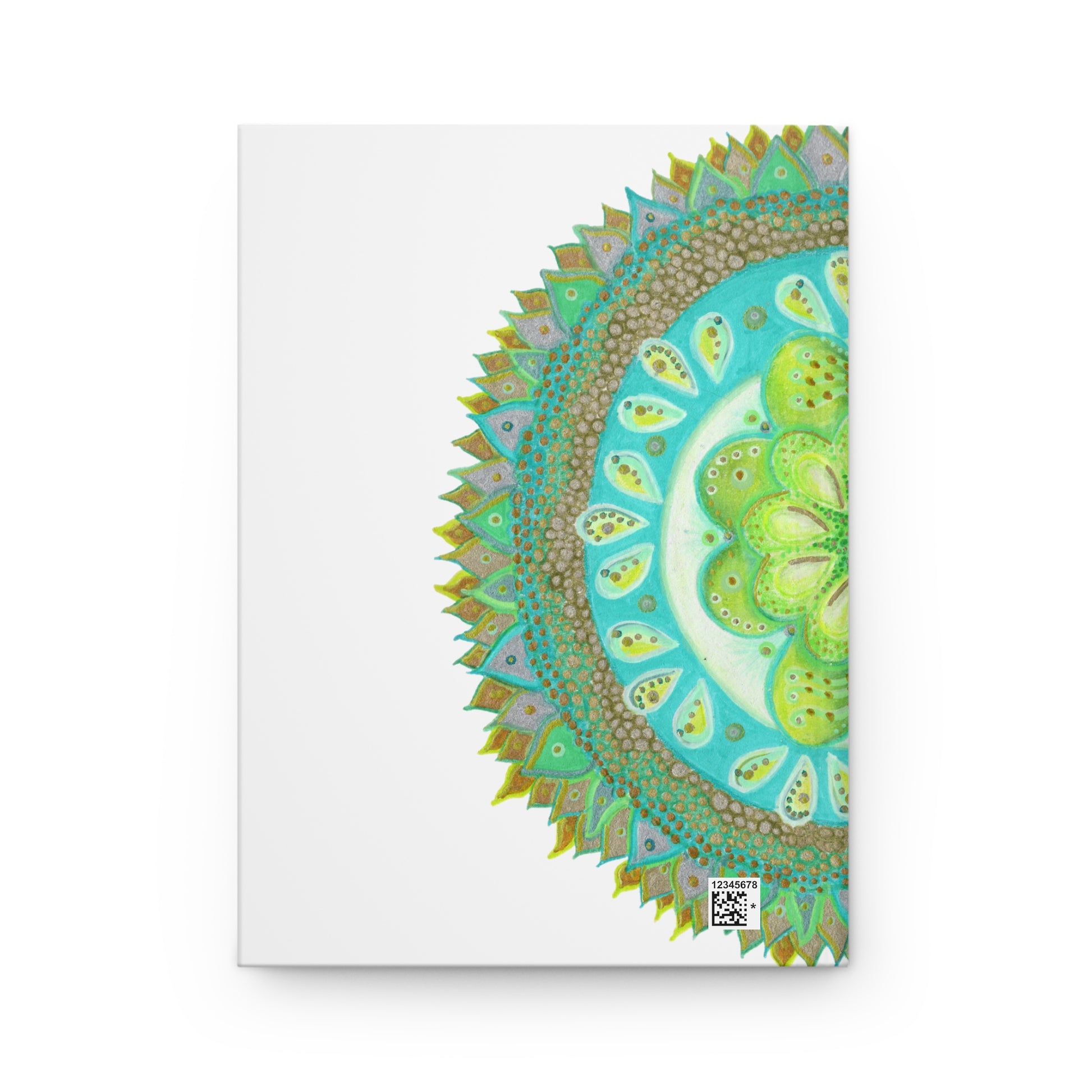 Heart Flame Medallion Hardcover Journal for Creative Minds, Writing Inspiration, Gift for Artists, Daily Planner -  17.10 back