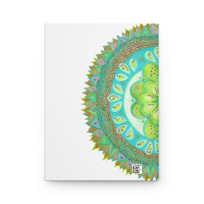 Heart Flame Medallion Hardcover Journal for Creative Minds, Writing Inspiration, Gift for Artists, Daily Planner -  17.10 back