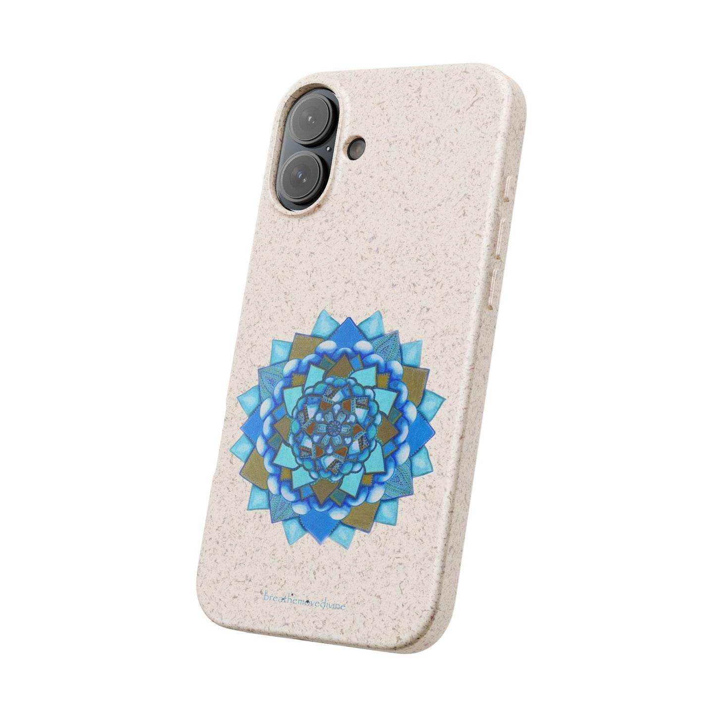 Voice by breathemovedivine Eco-Friendly Case for iPhone with Mandala Design -  21.87 angled
