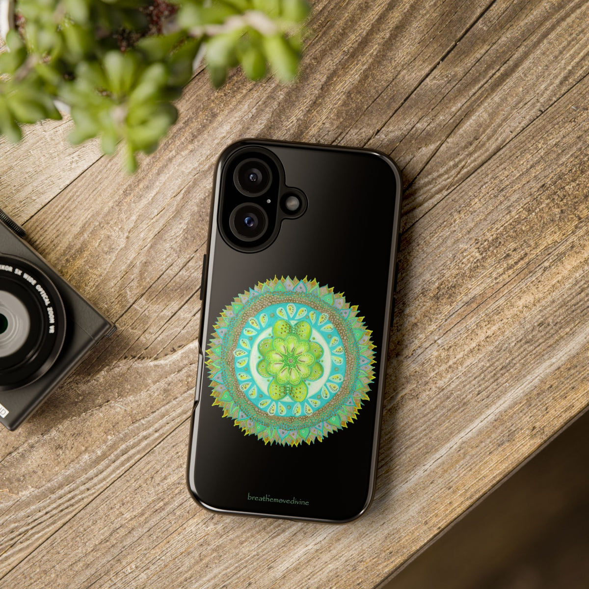 Heart Flame by breathemovedivine Mandala Design Case for iPhone