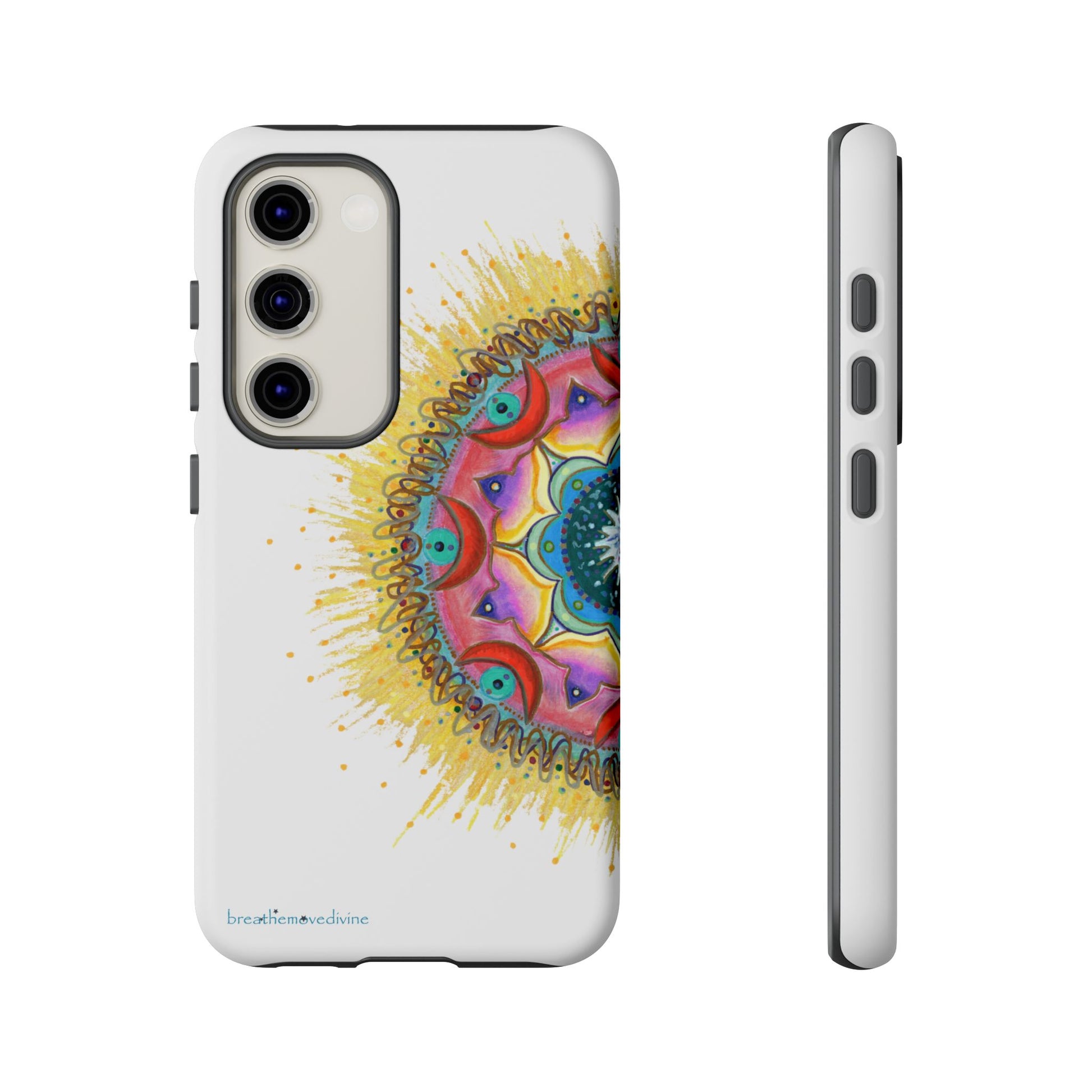 7 Chakras by breathemovedivine Mandala Phone Case for Android -  28.00