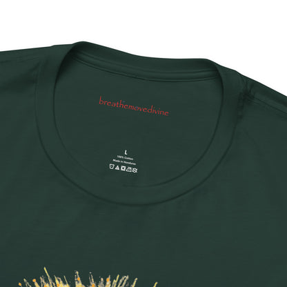 7 Chakras by breathemovedivine Unisex Jersey T