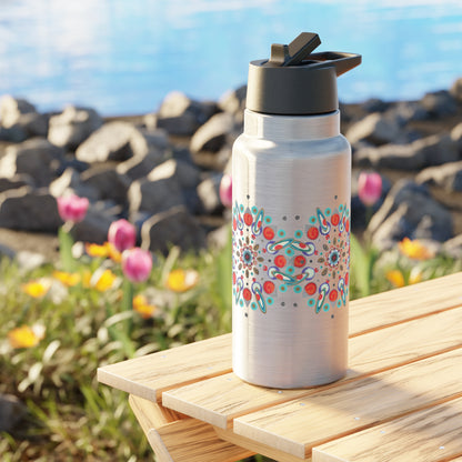 Inner Eye by breathemovedivine Colorful Gator Tumbler 32oz - Vibrant Insulated Drinkware for Adventure Lovers