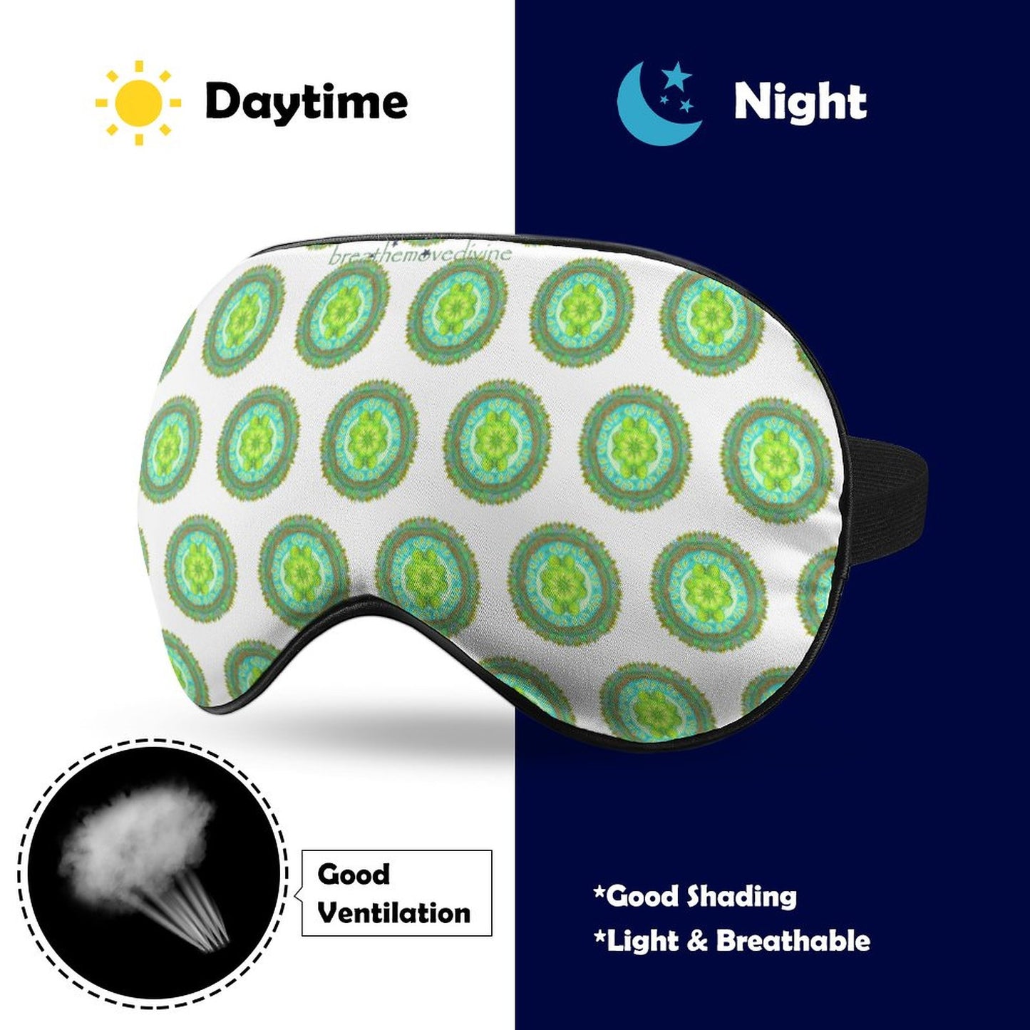 Heart Flame by breathemovedivine Patterned Meditation Mask -  19.28 - Info 3