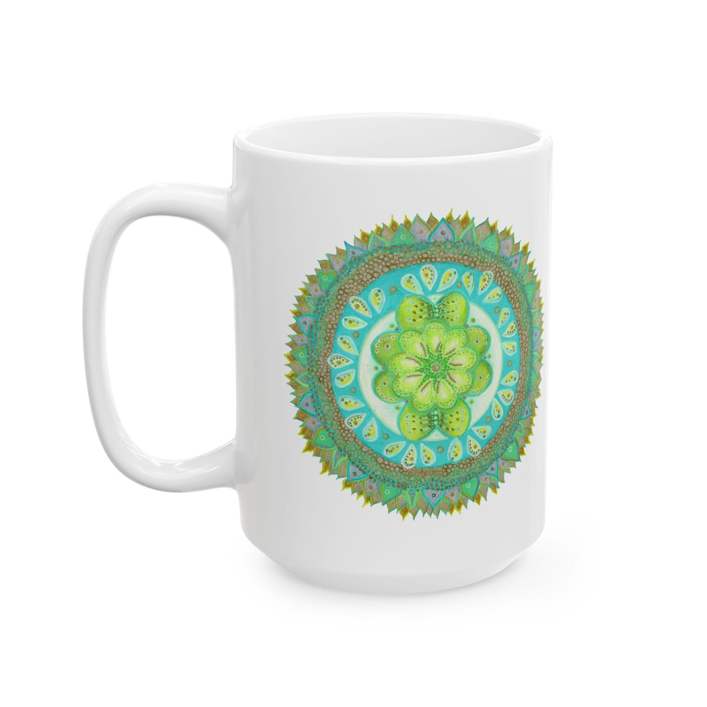 Heart Flame by breathemovedivine Ceramic Mug, (11oz, 15oz)