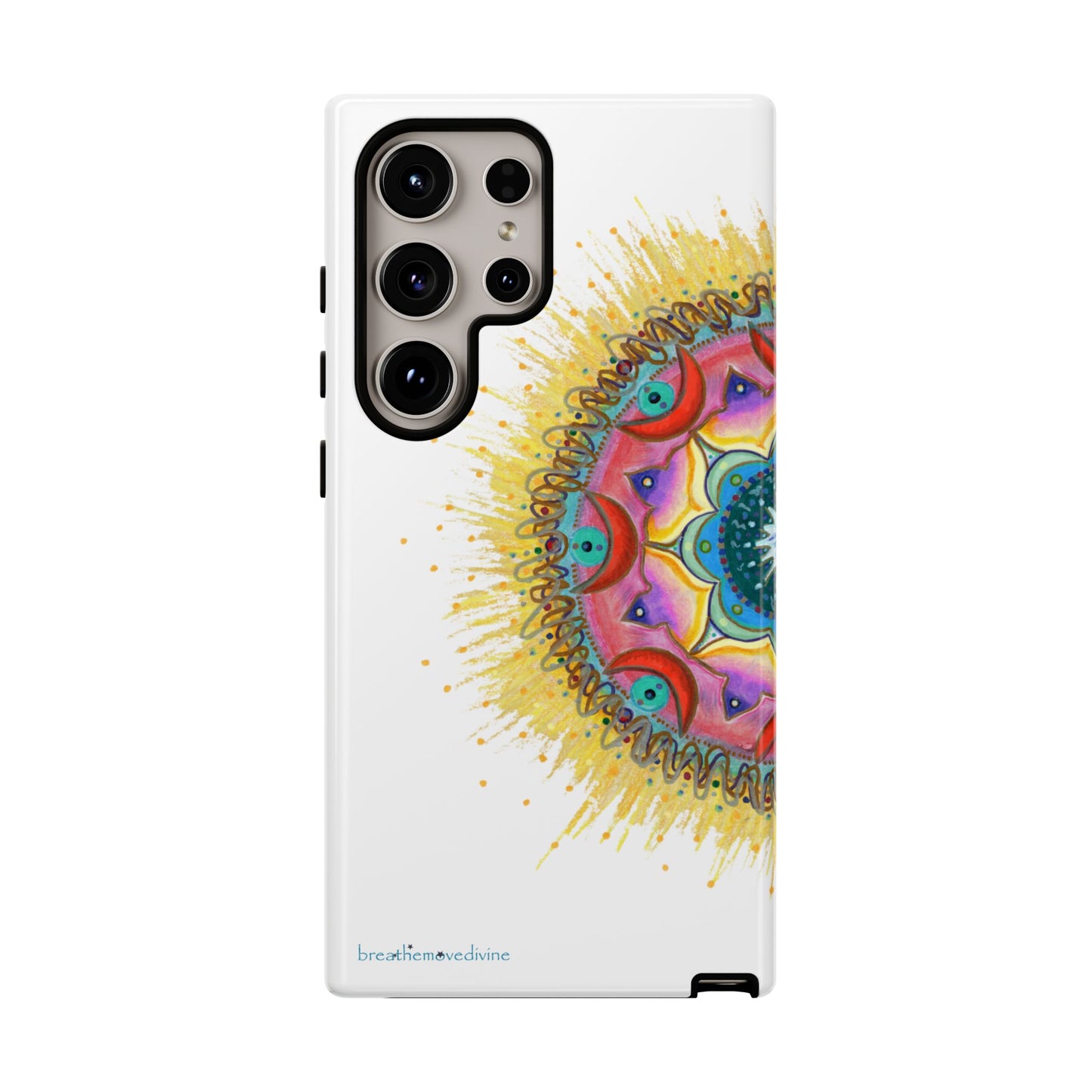 7 Chakras by breathemovedivine Mandala Phone Case for Android -  28.00