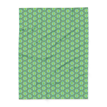 Heart Flame Bonnie Pattern Cozy Arctic Fleece Blanket | Live to Snuggle