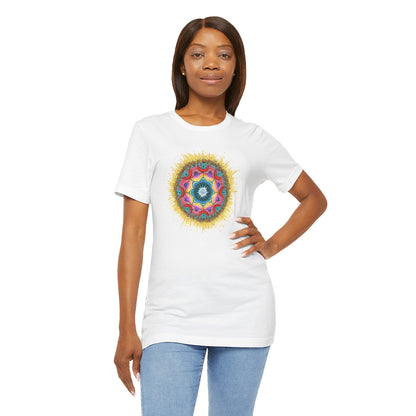 7 Chakras by breathemovedivine Unisex Jersey T