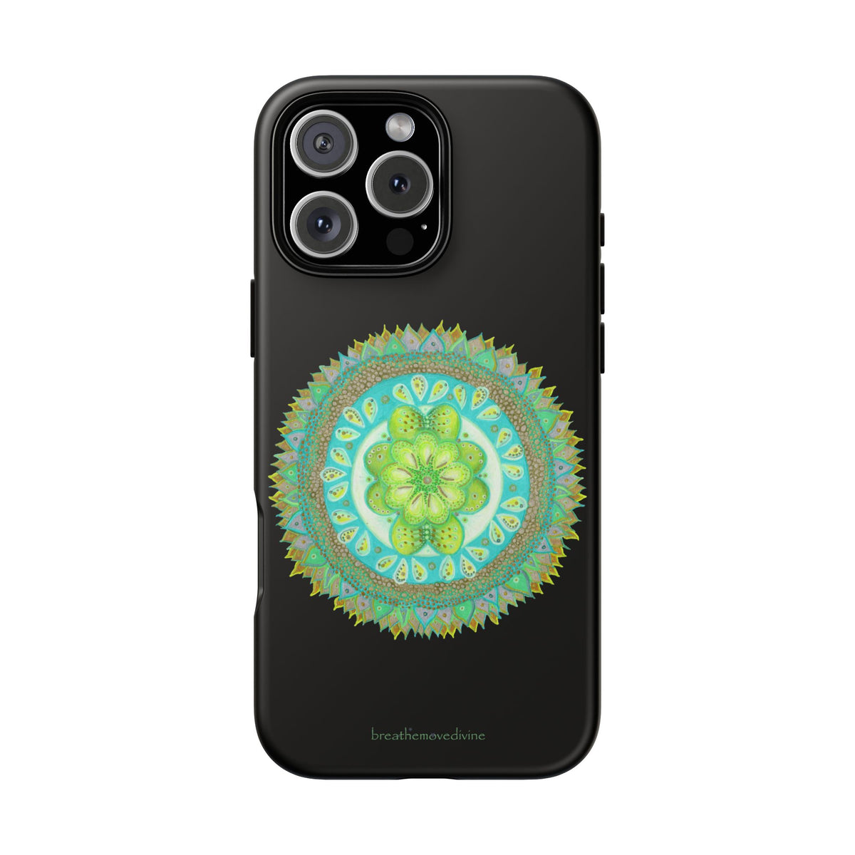 Heart Flame by breathemovedivine Mandala Design Case for iPhone