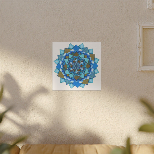 Voice by breathemovedivine Meditative Mandala Canvas Art - Stretched Wall Decor