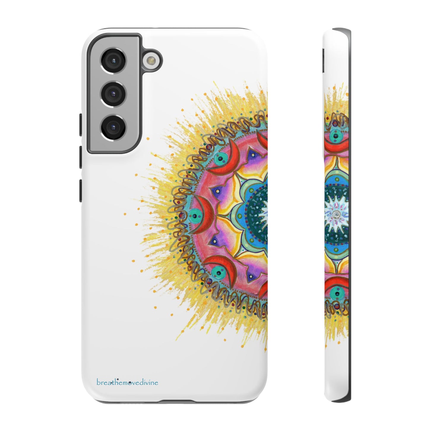 7 Chakras by breathemovedivine Mandala Phone Case for Android -  28.00