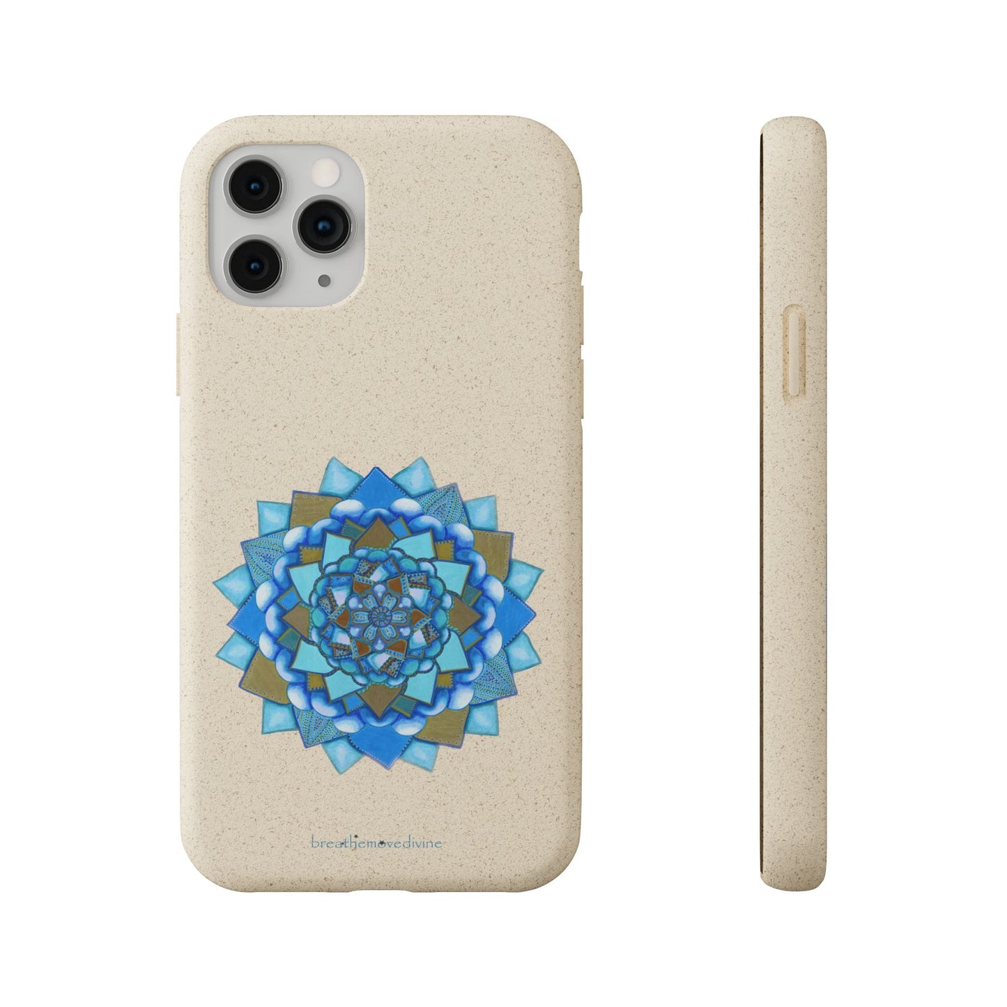 Voice by breathemovedivine Eco-Friendly Case for iPhone with Mandala Design -  21.87 front and side