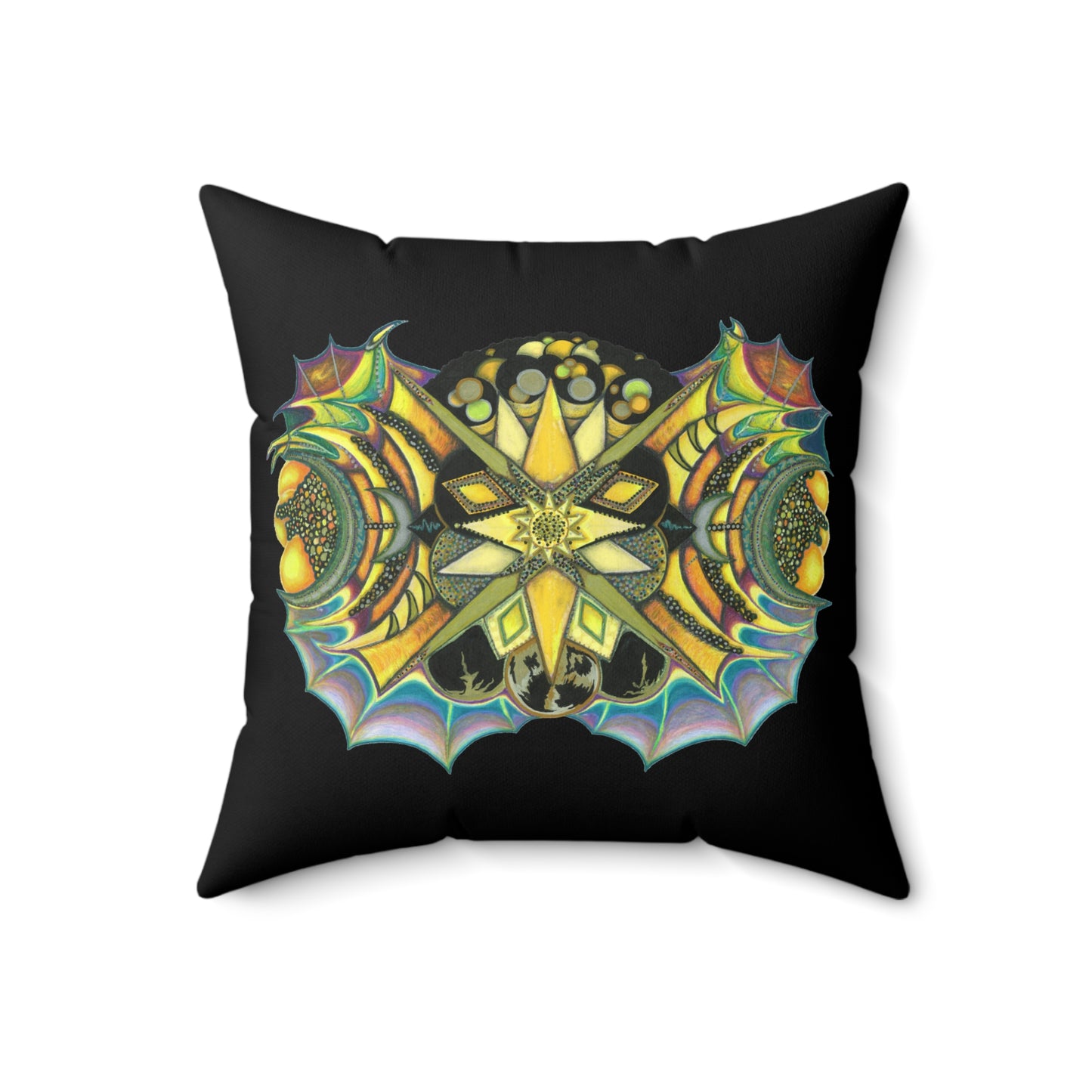 Creature by breathemovedivine Faux Suede Decorative Pillow