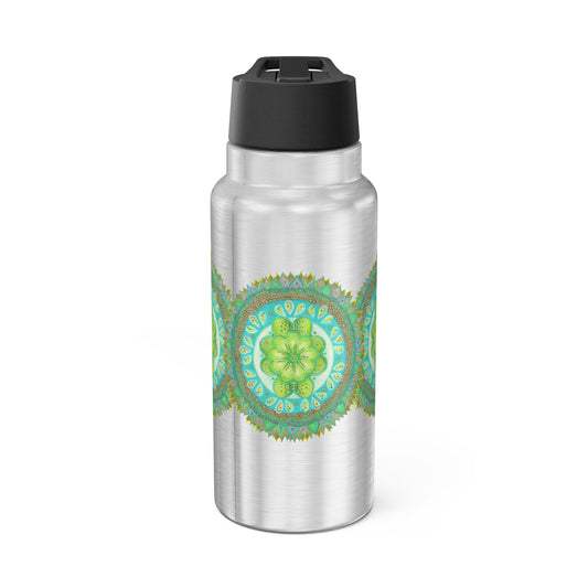 Heart Flame by breathemovedivine Colorful Gator Tumbler 32oz - Vibrant Insulated Drinkware for Adventure Lovers