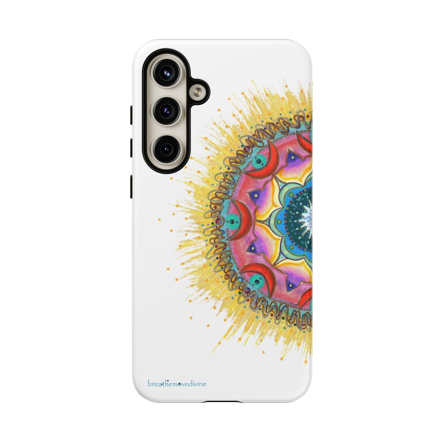7 Chakras by breathemovedivine Mandala Phone Case for Android -  28.00