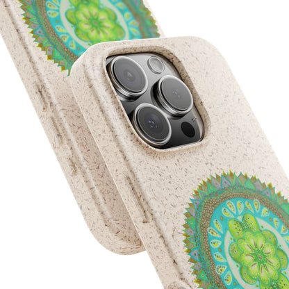 Heart Flame by breathemovedivine Eco-Friendly Case for iPhone with Mandala Design