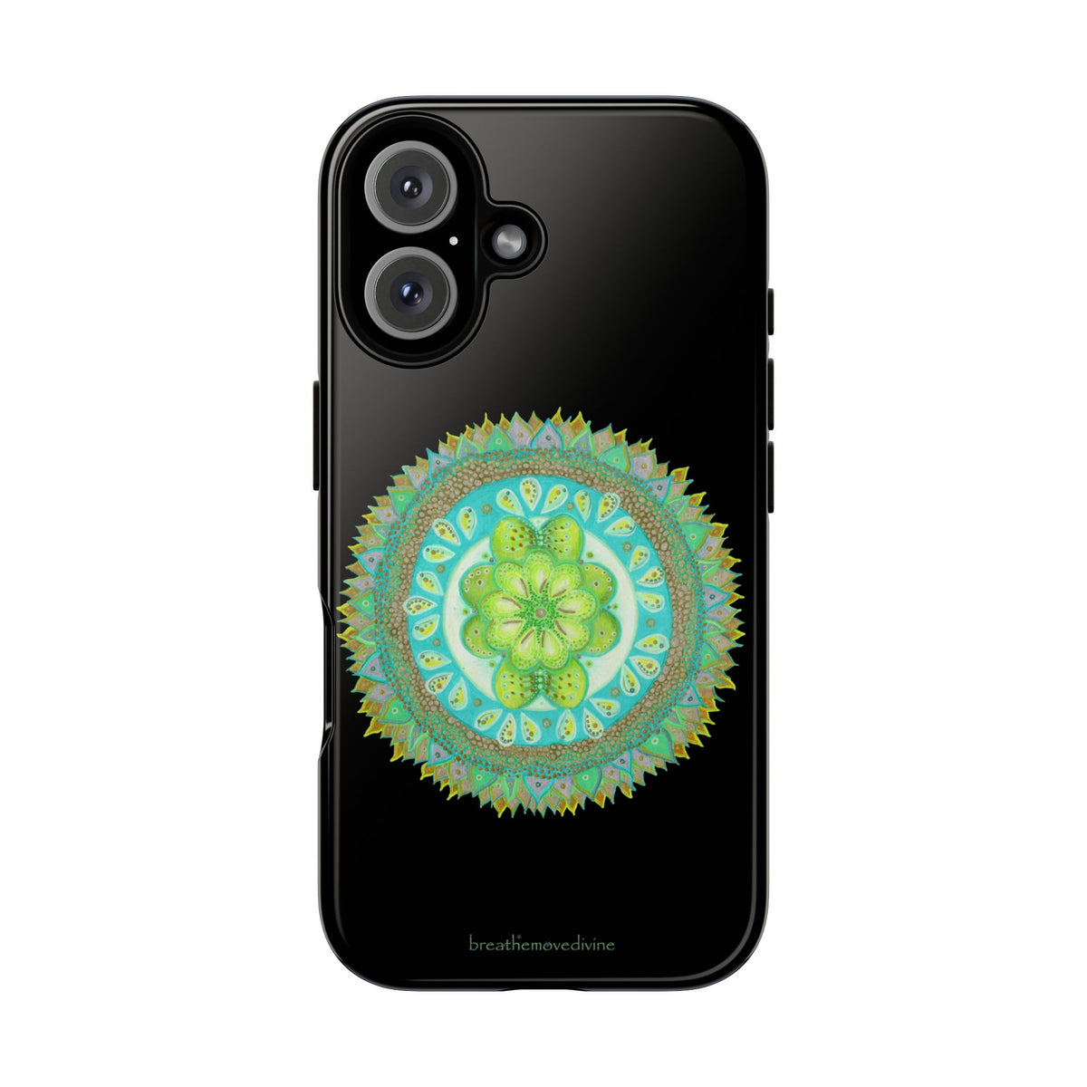 Heart Flame by breathemovedivine Mandala Design Case for iPhone