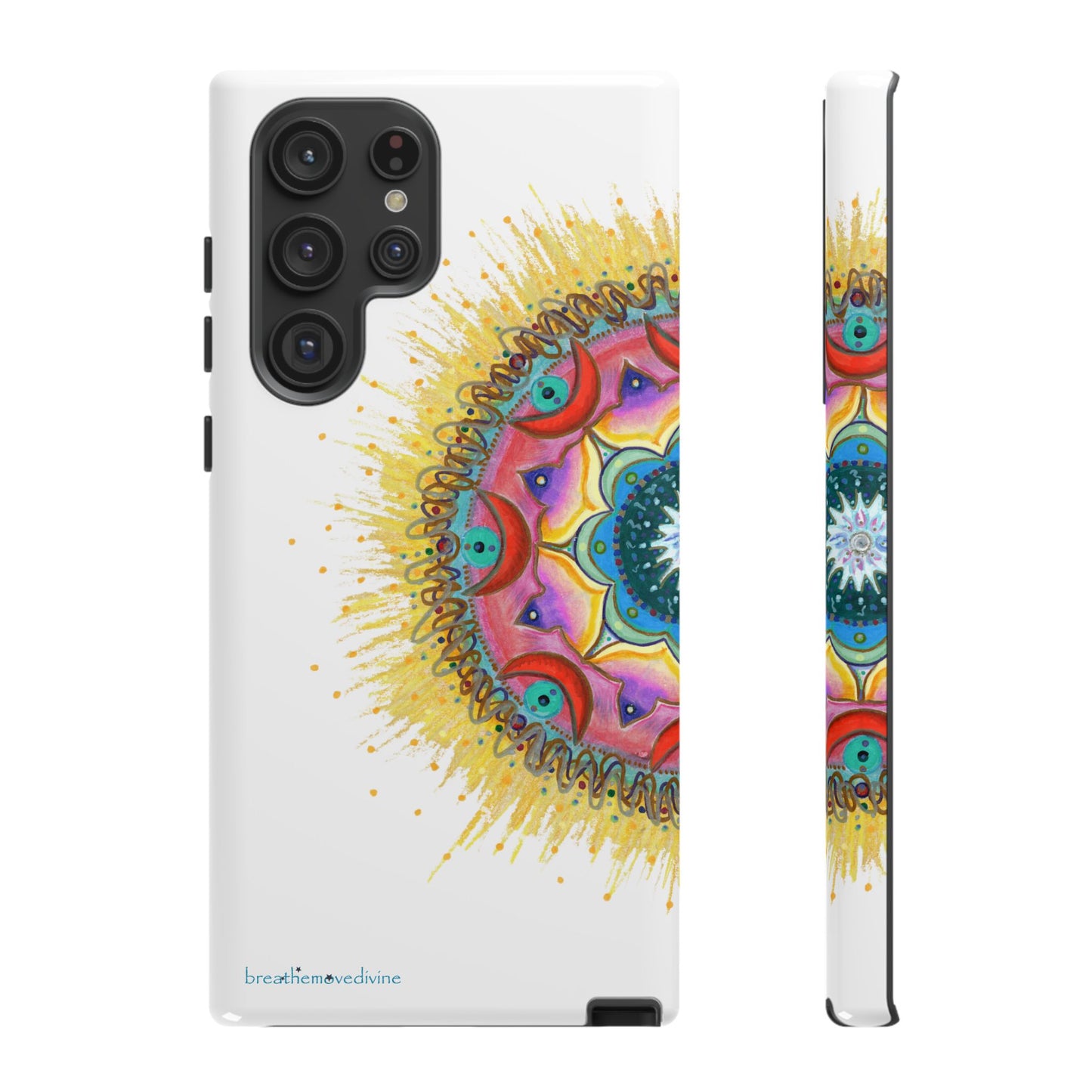 7 Chakras by breathemovedivine Mandala Phone Case for Android -  28.00