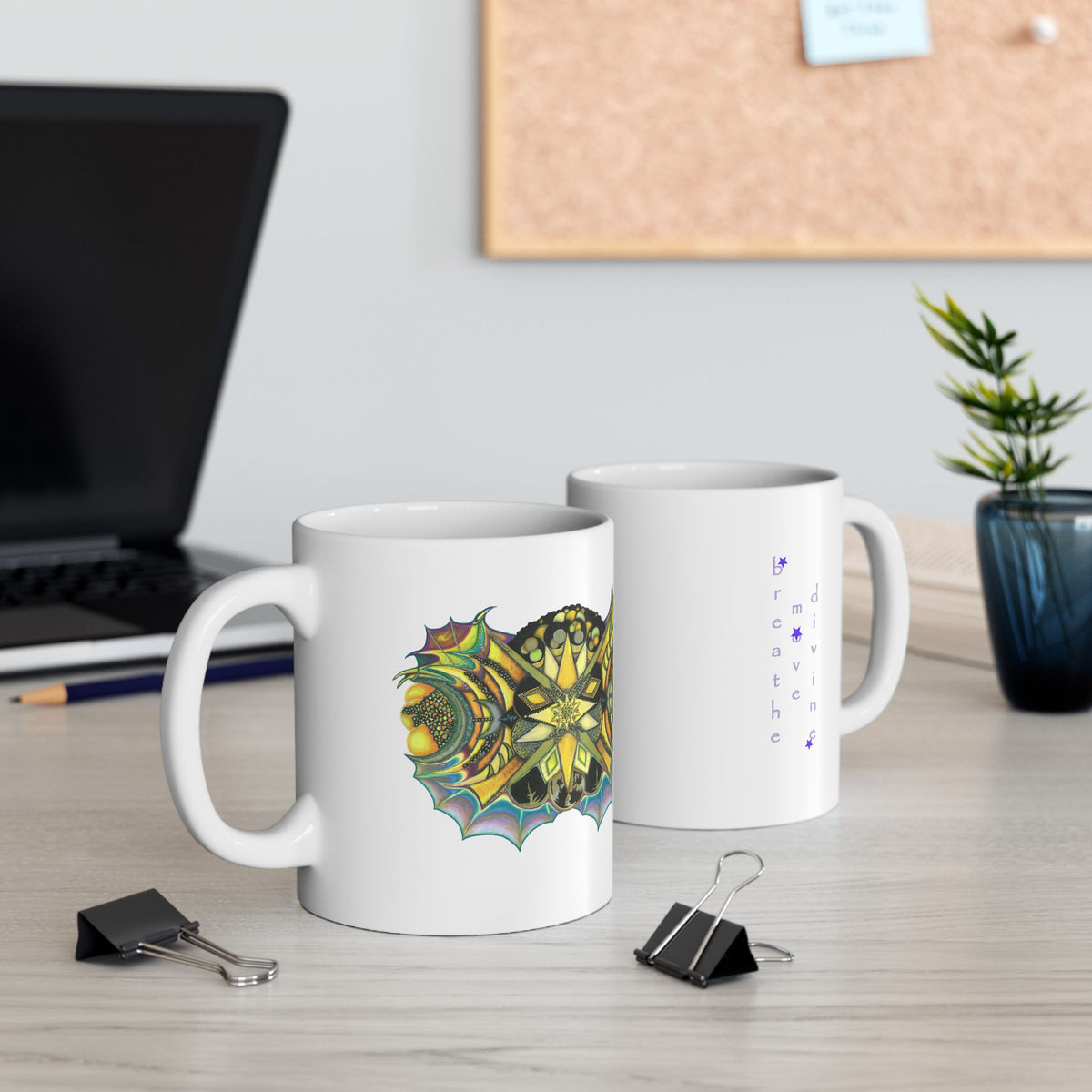 Creature by breathemovedivine Ceramic Mug, (11oz, 15oz)