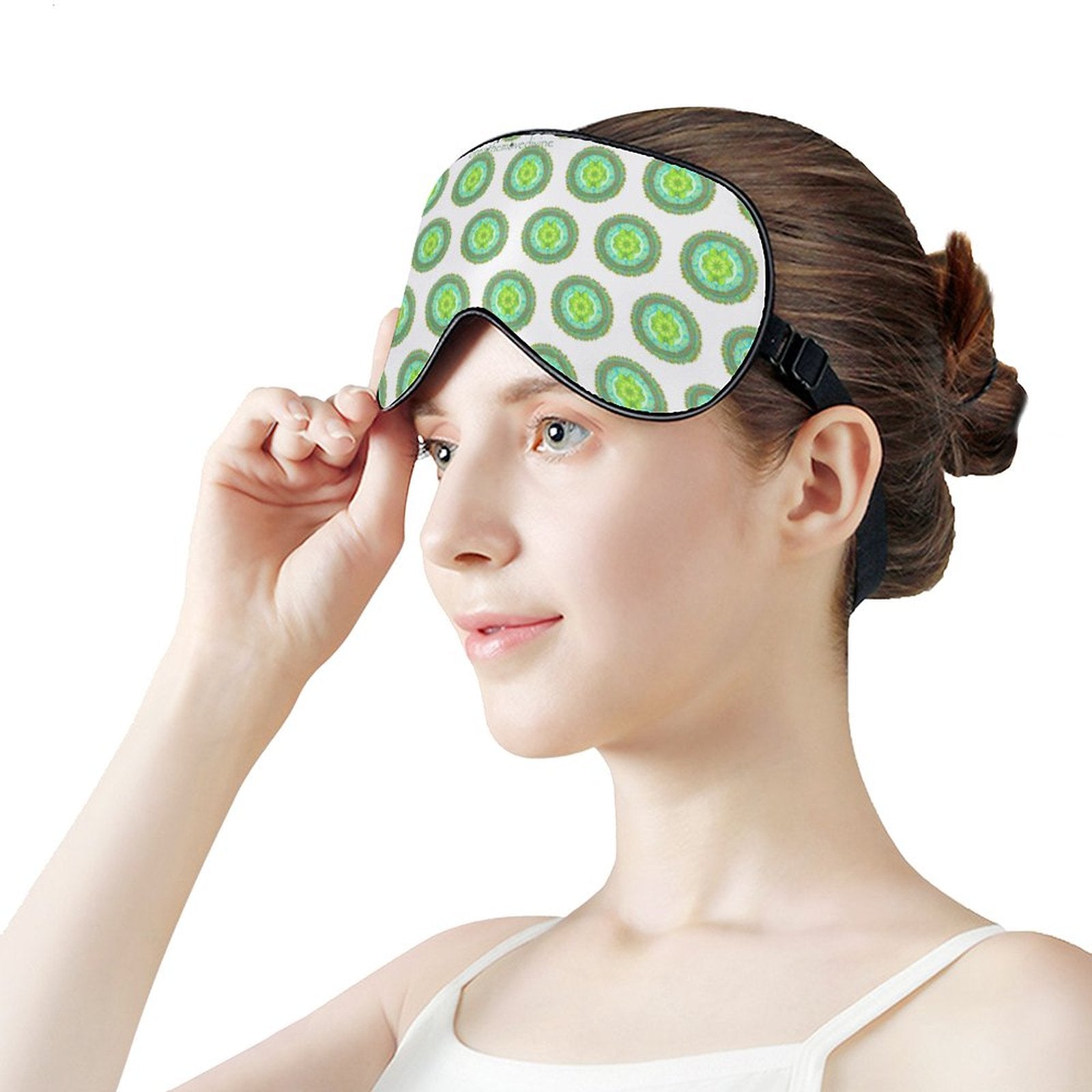 Heart Flame by breathemovedivine Patterned Meditation Mask -  19.28m- Model 1