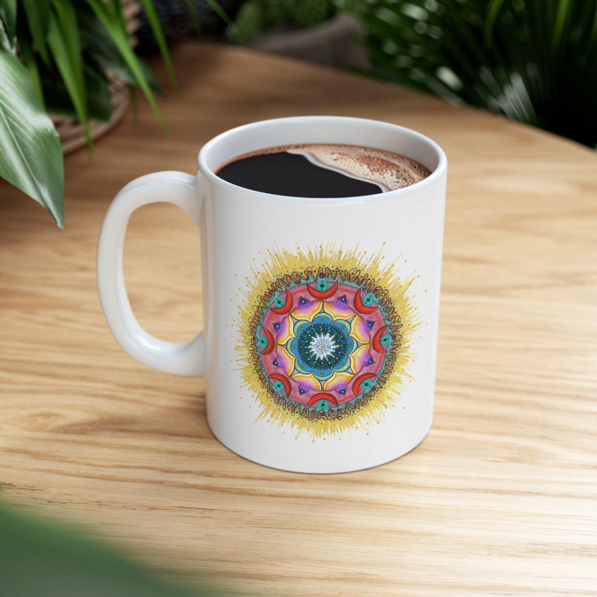 7 Chakras by breathemovedivine Ceramic Mug, (11oz, 15oz) - breathemovedivine