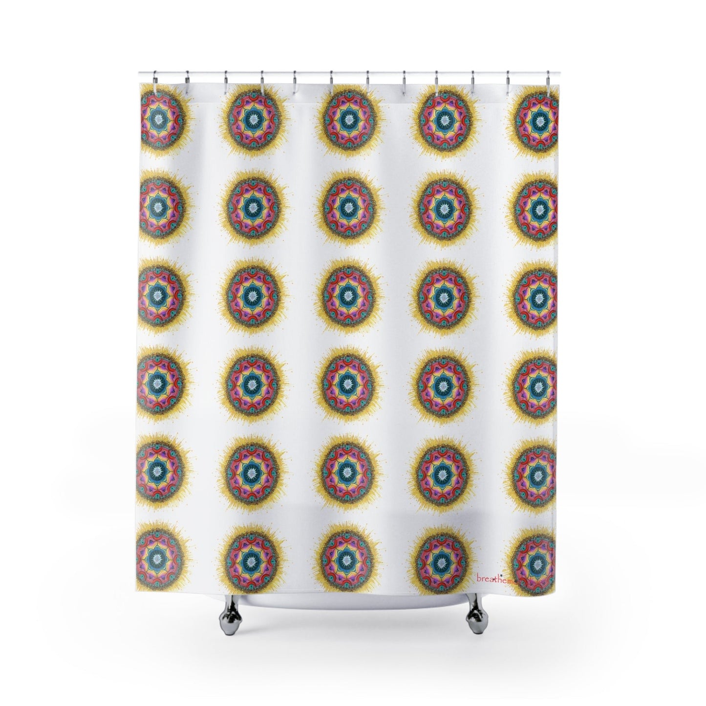 7 Chakras by breathemovedivine Shower Curtain - breathemovedivine