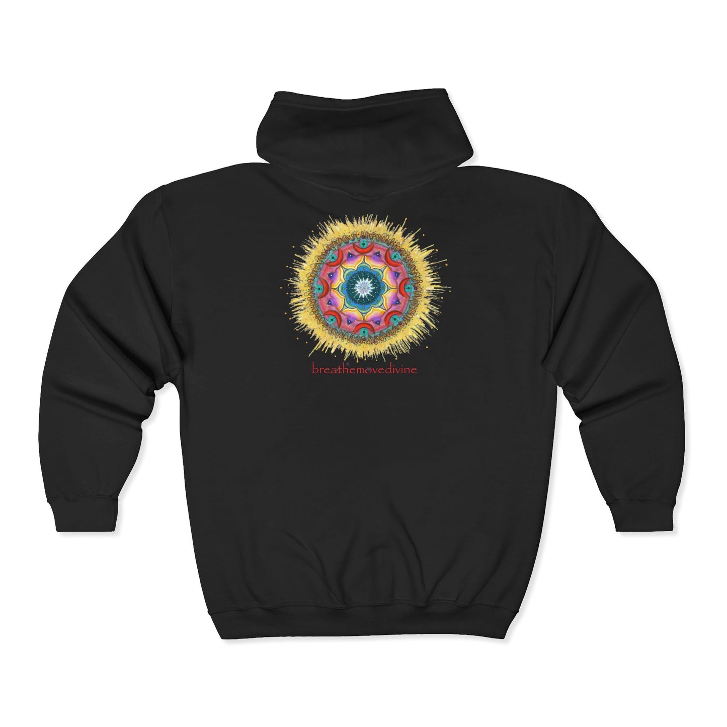 7 Chakras by breathemovedivine Zip Up Hoodie - breathemovedivine
