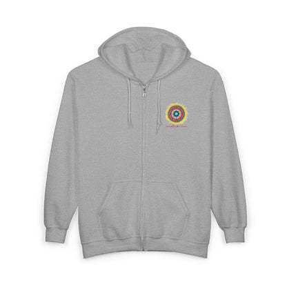 7 Chakras by breathemovedivine Zip Up Hoodie - breathemovedivine