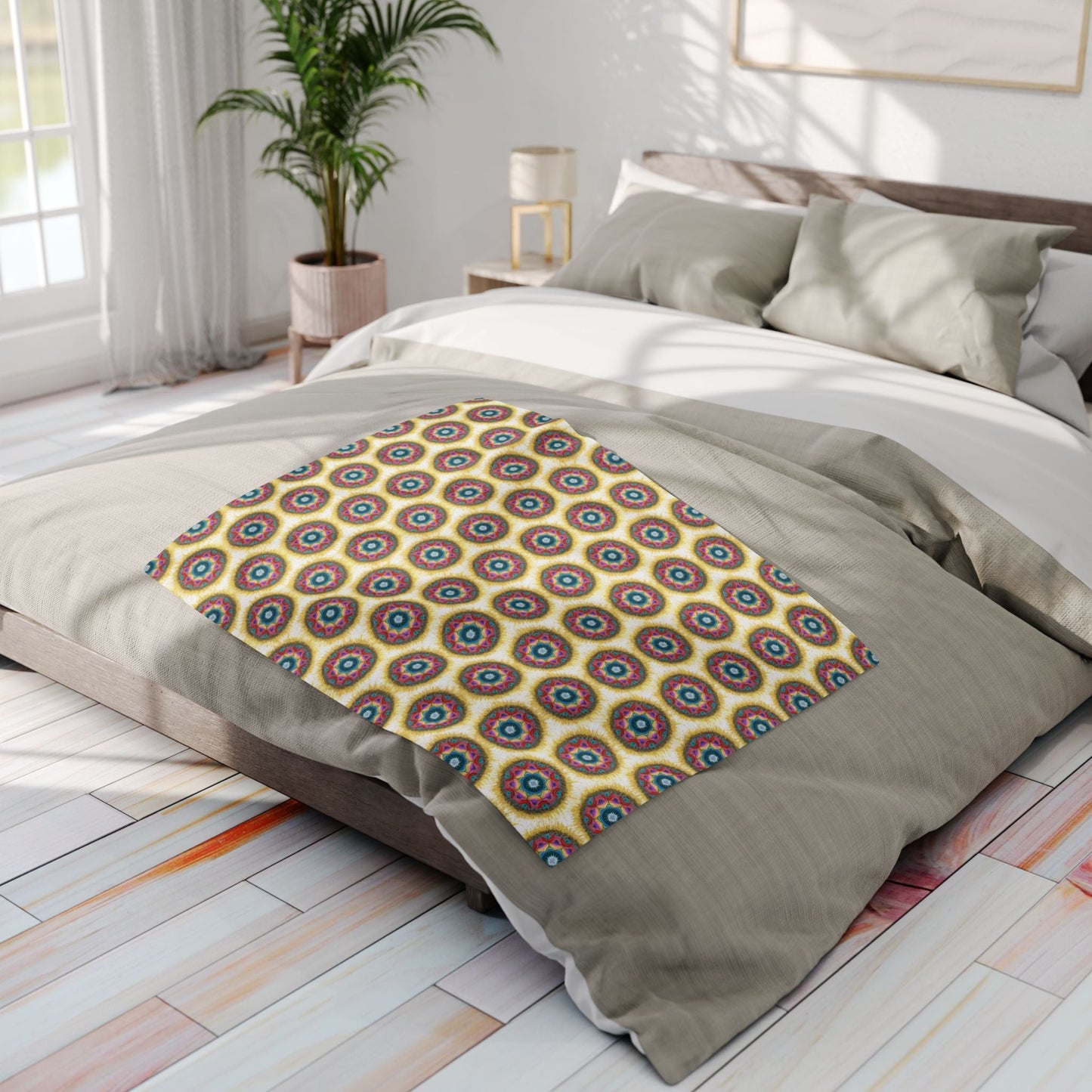 7 Chakras Pattern Cozy Arctic Fleece Blanket | Live to Snuggle - breathemovedivine