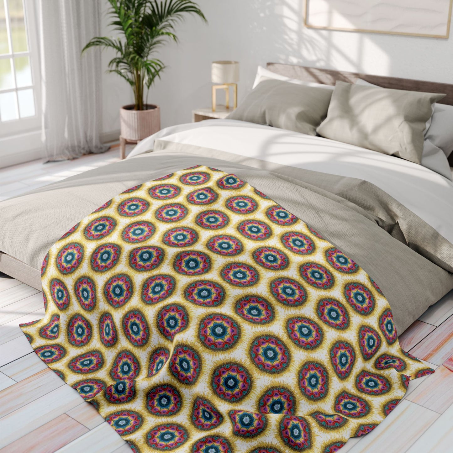 7 Chakras Pattern Cozy Arctic Fleece Blanket | Live to Snuggle - breathemovedivine