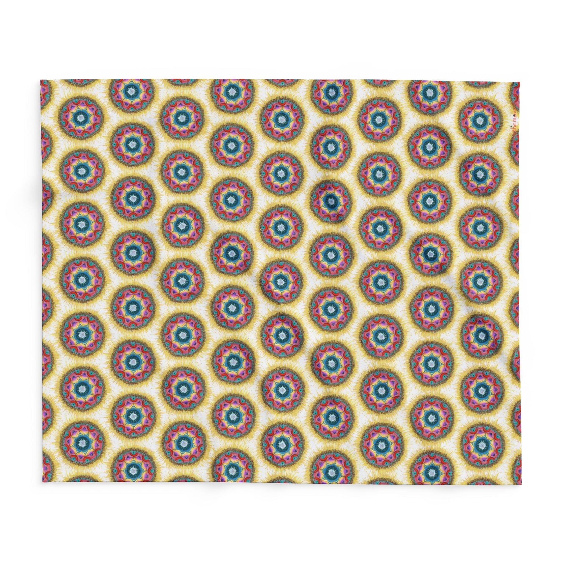 7 Chakras Pattern Cozy Arctic Fleece Blanket | Live to Snuggle - breathemovedivine