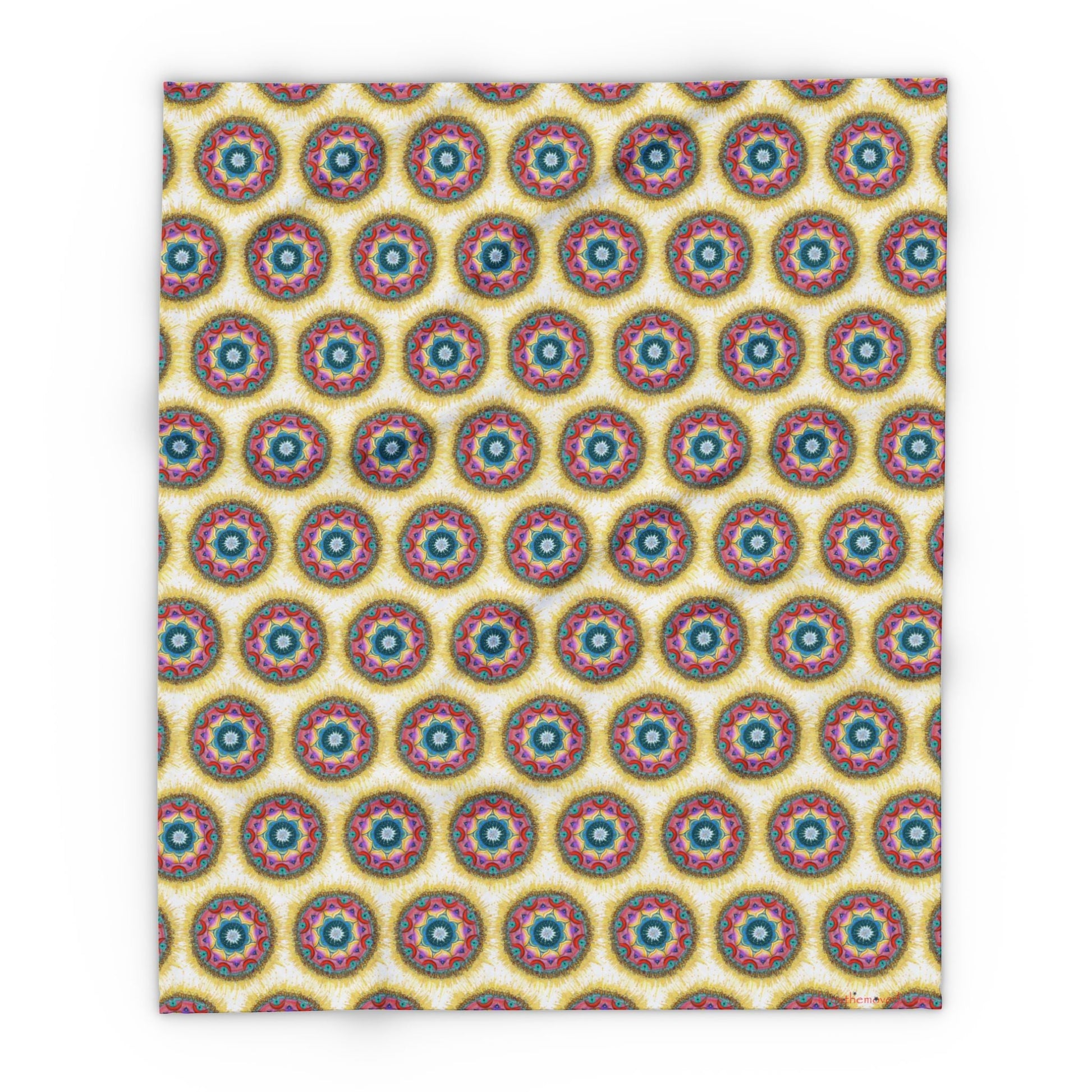 7 Chakras Pattern Cozy Arctic Fleece Blanket | Live to Snuggle - breathemovedivine